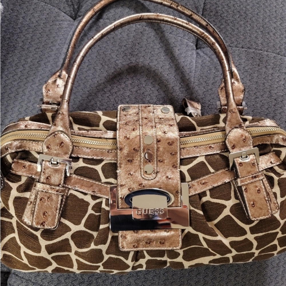 Guess Giraffe Print Hobo Bag